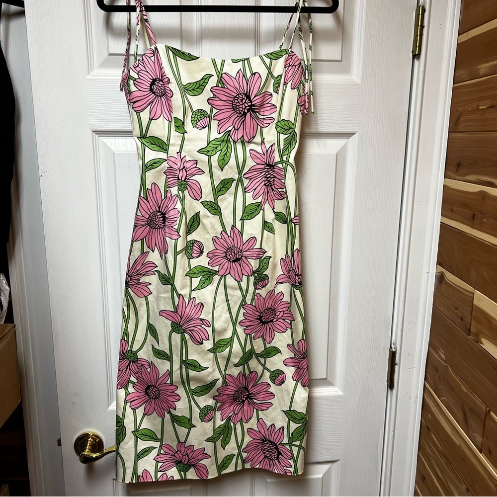 Helen Wang New York Floral spaghetti strap dress size 4